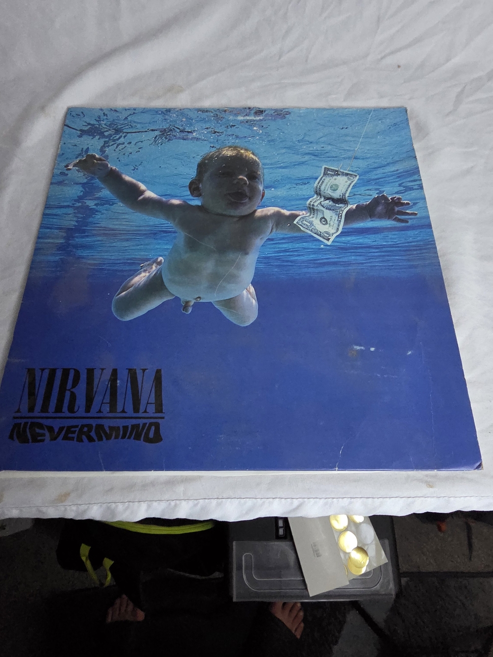NIRVANA Blue Baby Underwater Vinyl Record Cover